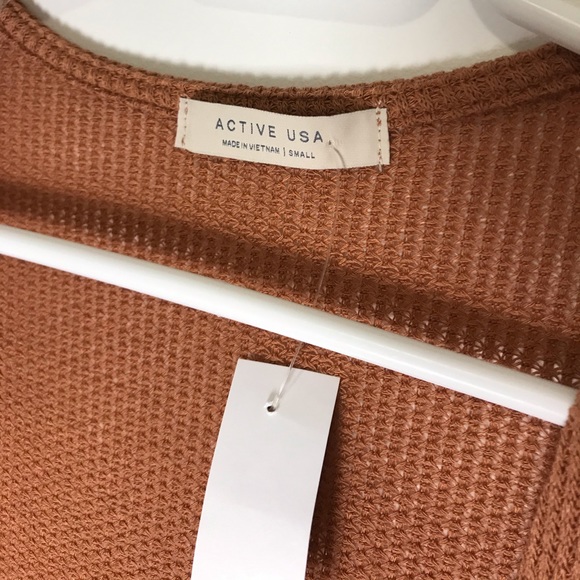 Brown Active USA Cardigan - Picture 3 of 3